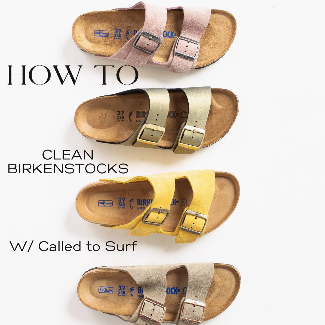 Supplies you need to clean sandal footbeds