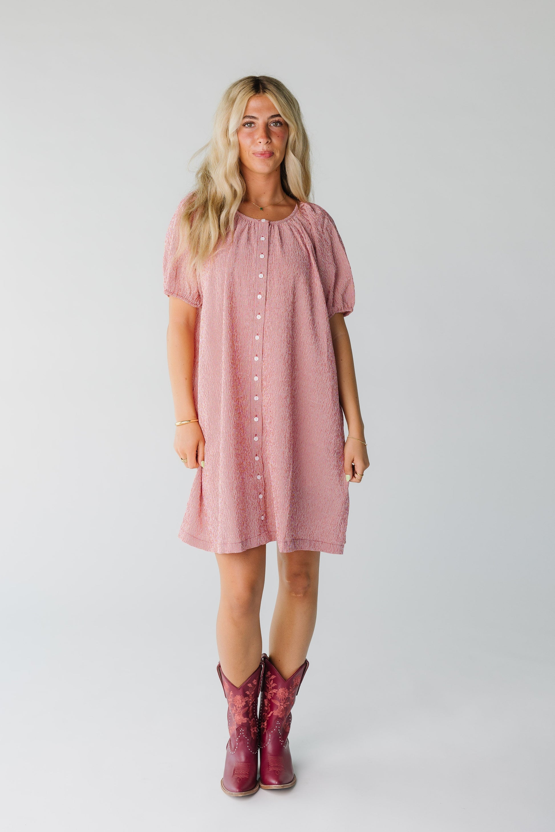 Brass & Roe Bree Textured Knee Dress WOMEN'S DRESS brass & roe