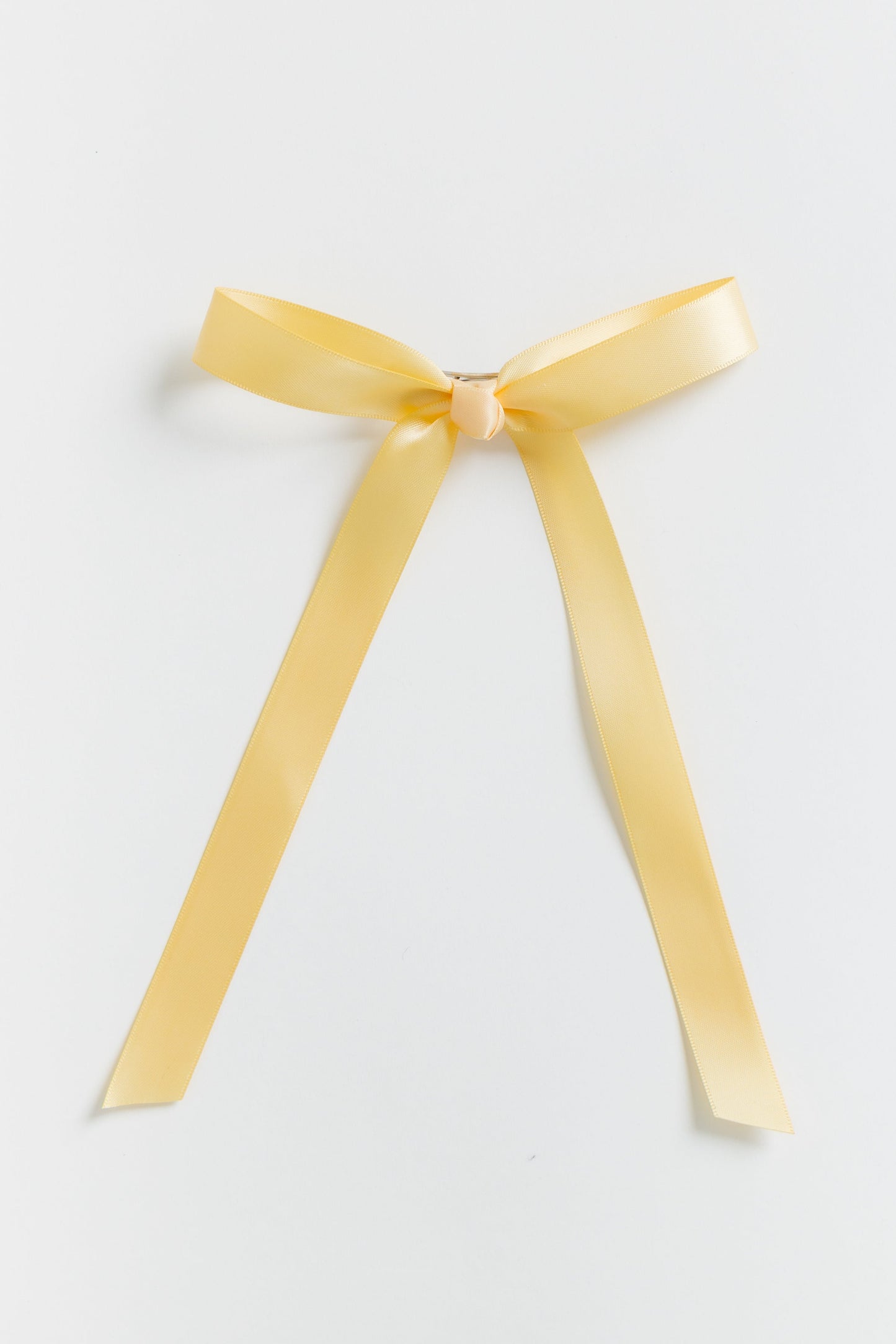 Satin Hair Bow WOMEN'S HAIR ACCESSORY Cove Accessories Light Mango 5 1/2" wide x 8" long
