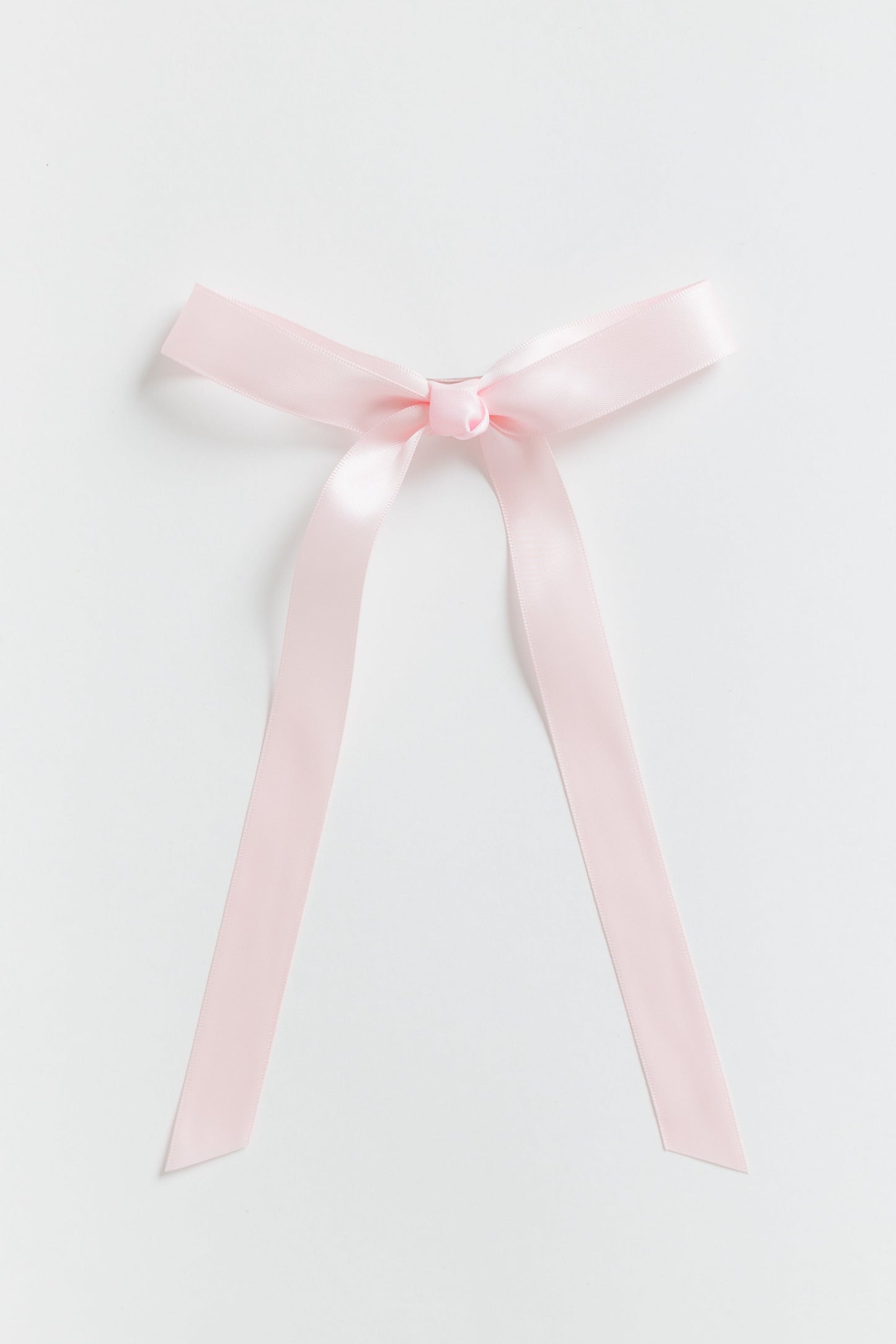 Satin Hair Bow WOMEN'S HAIR ACCESSORY Cove Accessories Light Pink 5 1/2" wide x 8" long