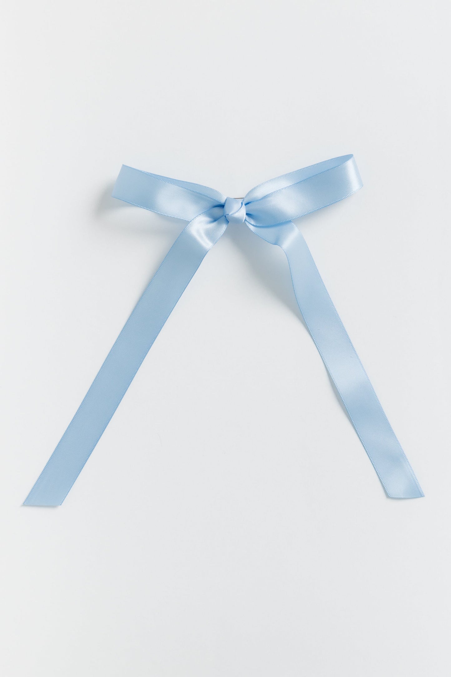 Satin Hair Bow WOMEN'S HAIR ACCESSORY Cove Accessories Light Blue 5 1/2" wide x 8" long