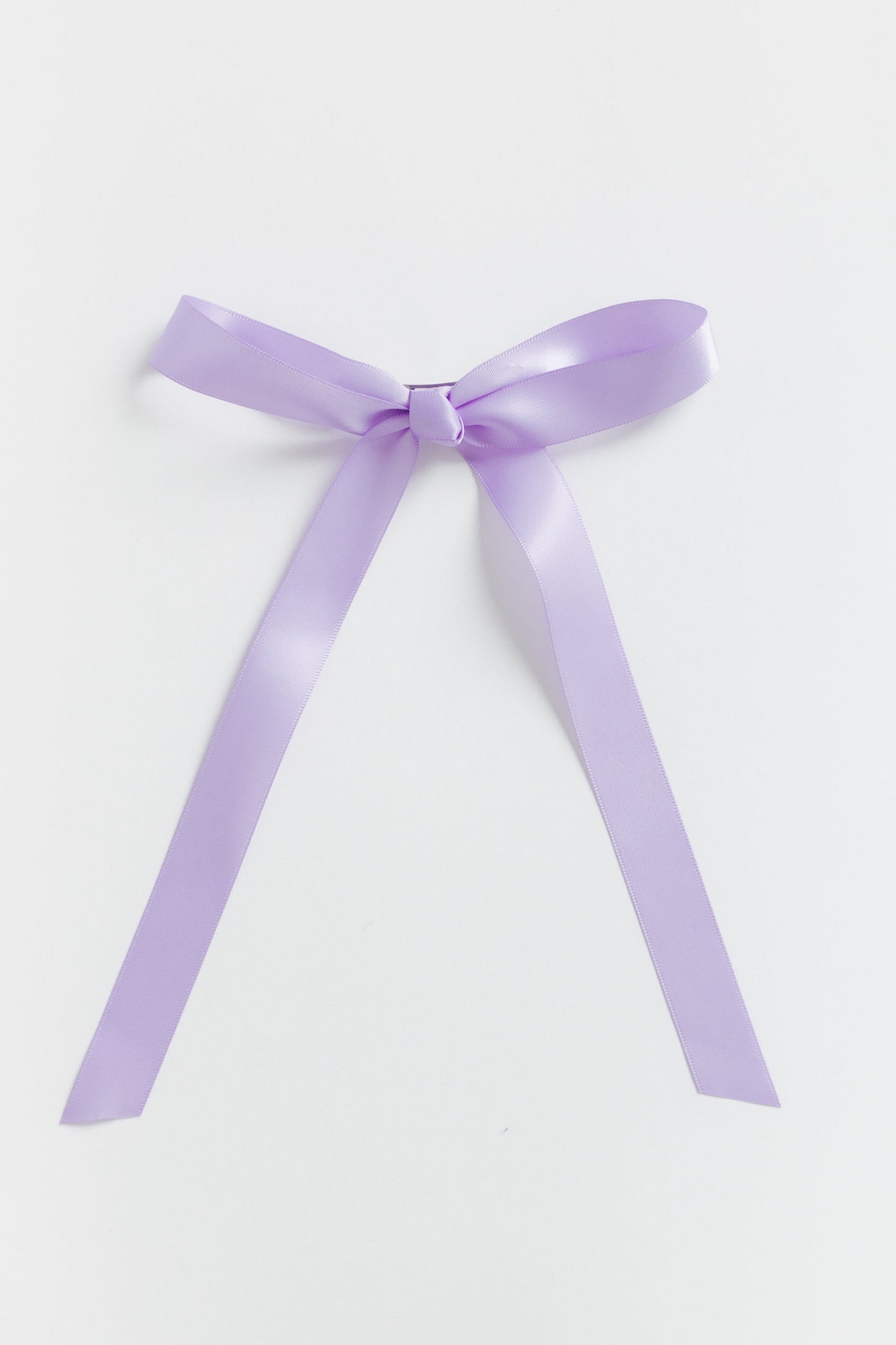 Satin Hair Bow WOMEN'S HAIR ACCESSORY Cove Accessories Lavender 5 1/2" wide x 8" long