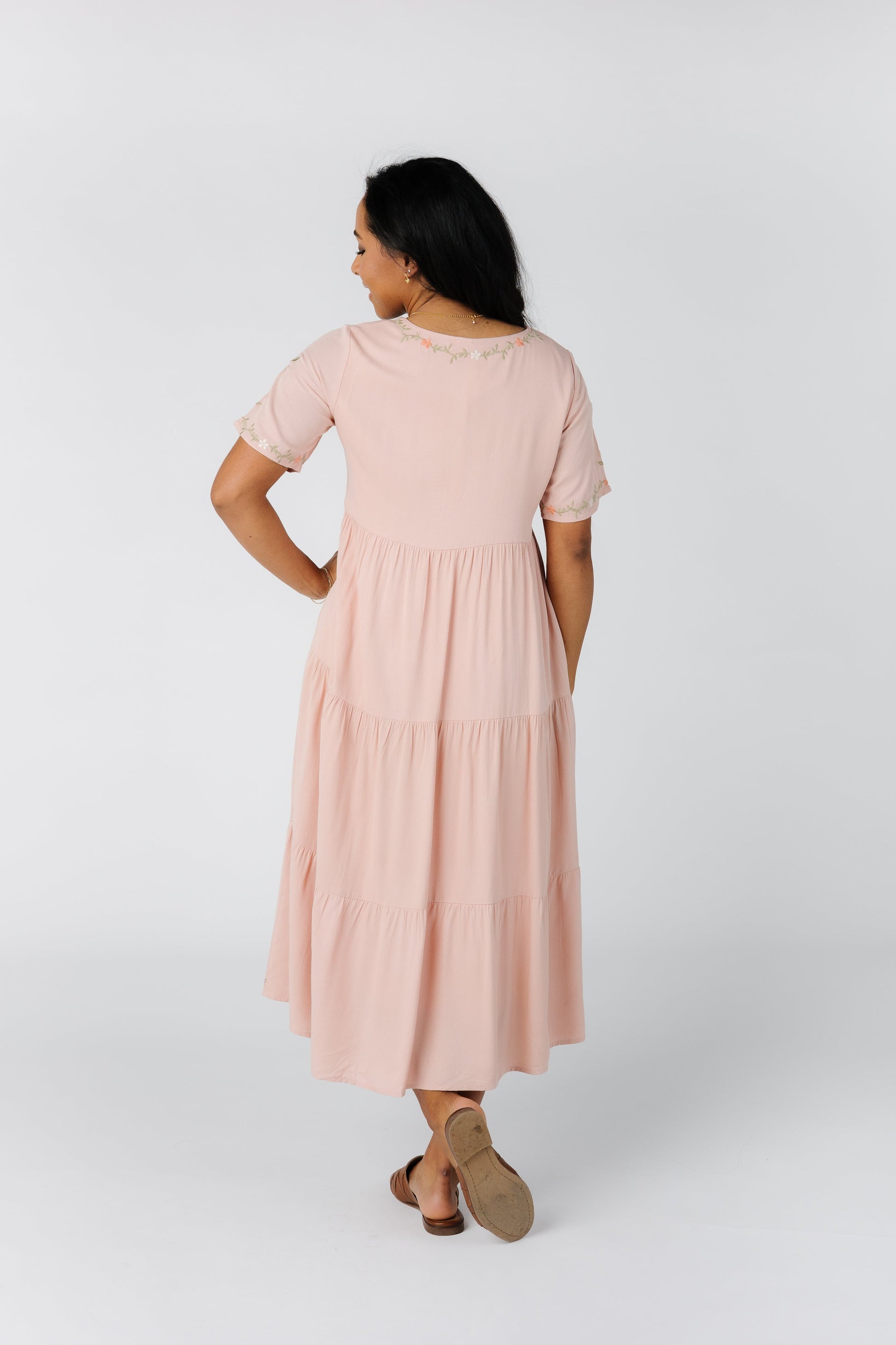 Cathy Embroidered Pocket Dress WOMEN'S DRESS Tea N Rose 