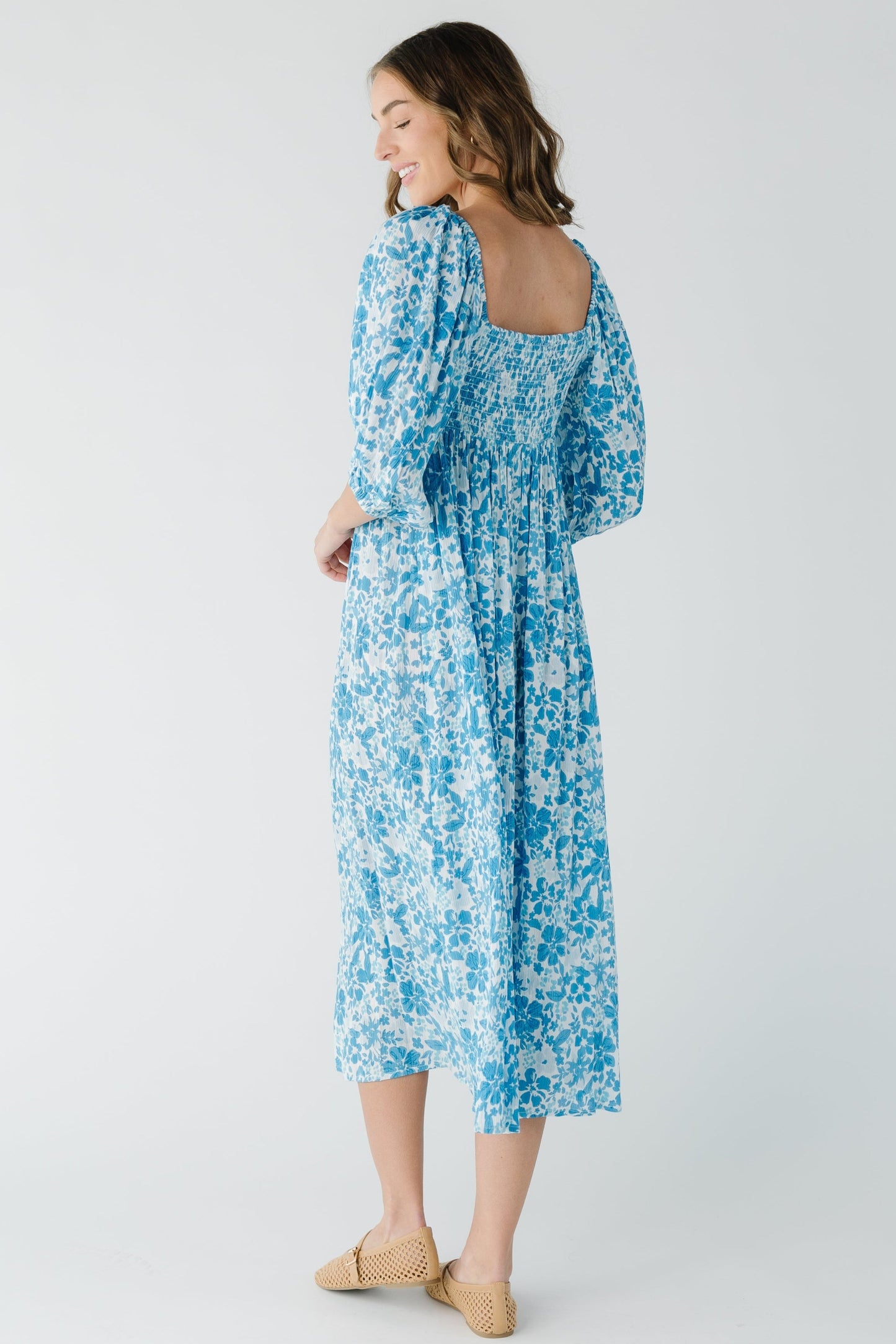 Crepe Print Dress WOMEN'S DRESS Citrus