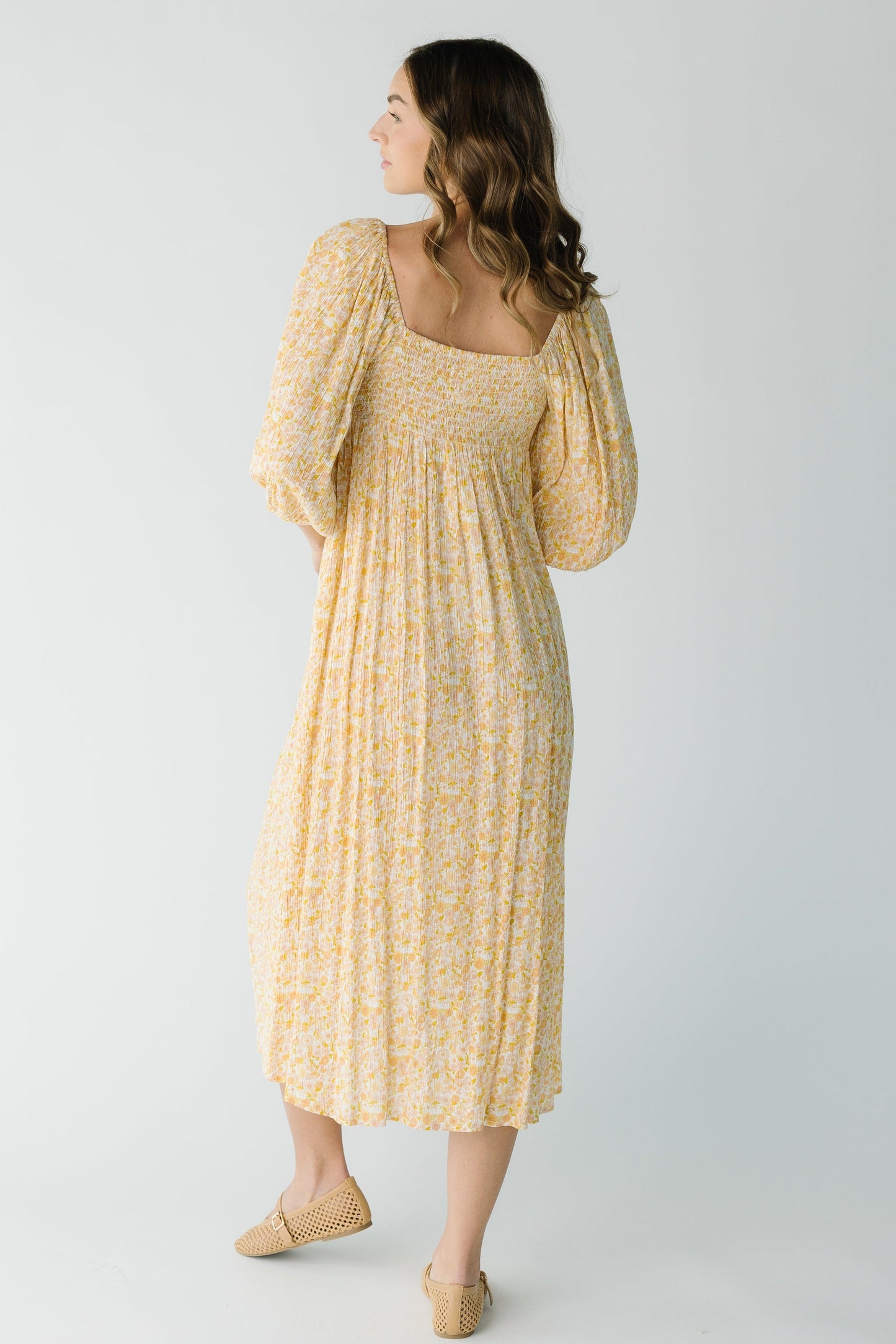 Crepe Print Dress WOMEN'S DRESS Citrus