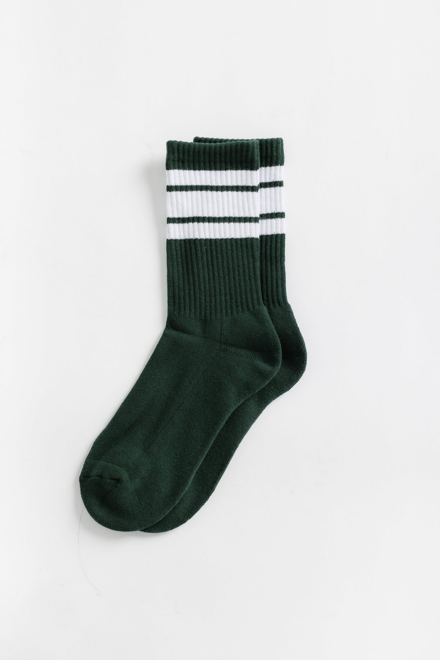 Cove Vail Stripe Socks WOMEN'S SOCKS Cove Accessories Forest Green OS