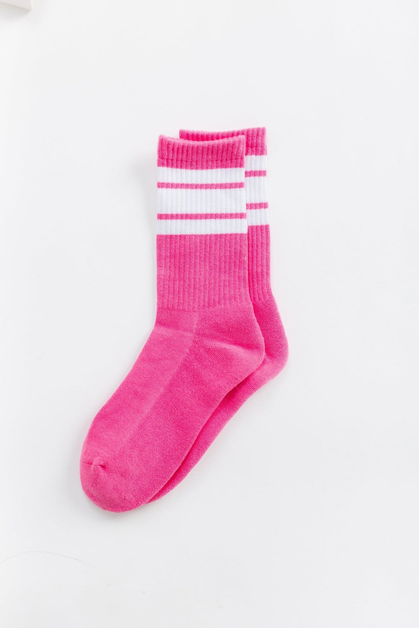 Cove Vail Stripe Socks WOMEN'S SOCKS Cove Accessories Bright Pink OS