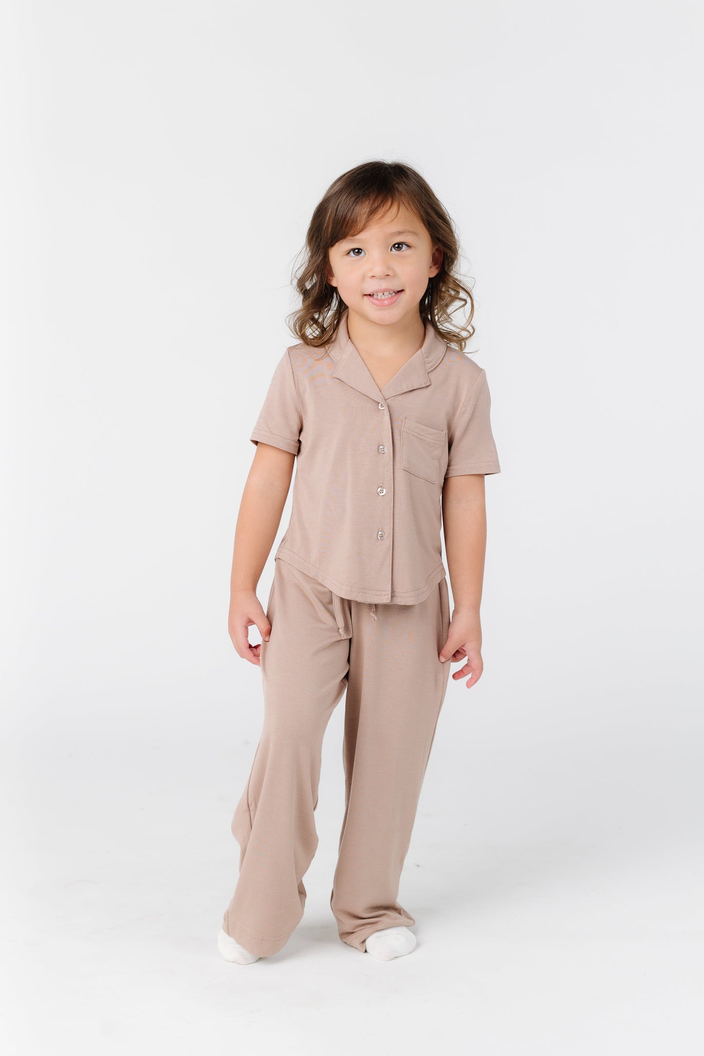 Wide Leg Kids Pajama Set KID'S PAJAMAS brass & roe 