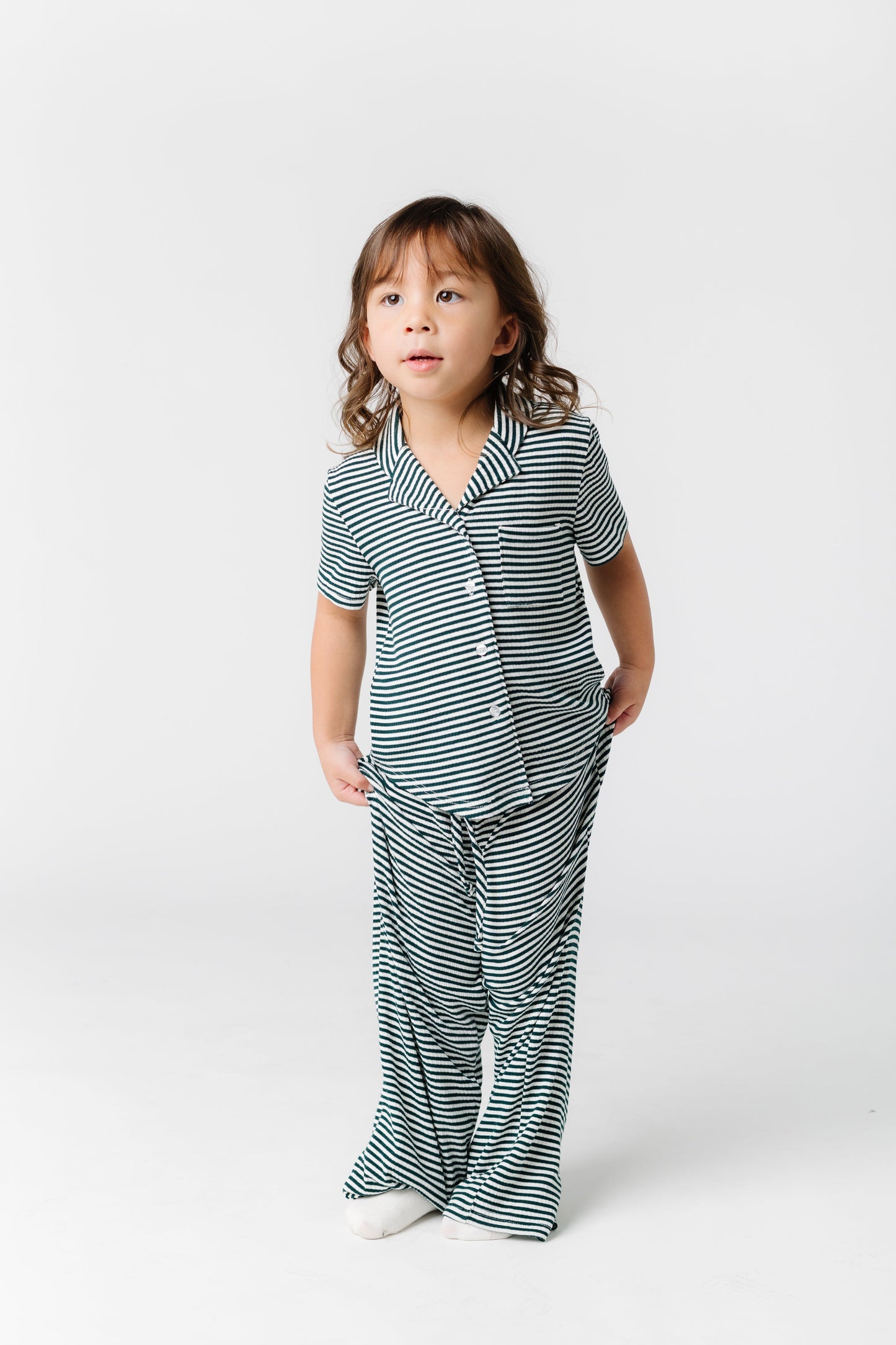 Wide Leg Kids Pajama Set KID'S PAJAMAS brass & roe 