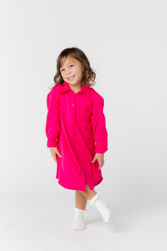 Wonderland Kids Pajama Dress KID'S PAJAMAS brass & roe Pink L 
