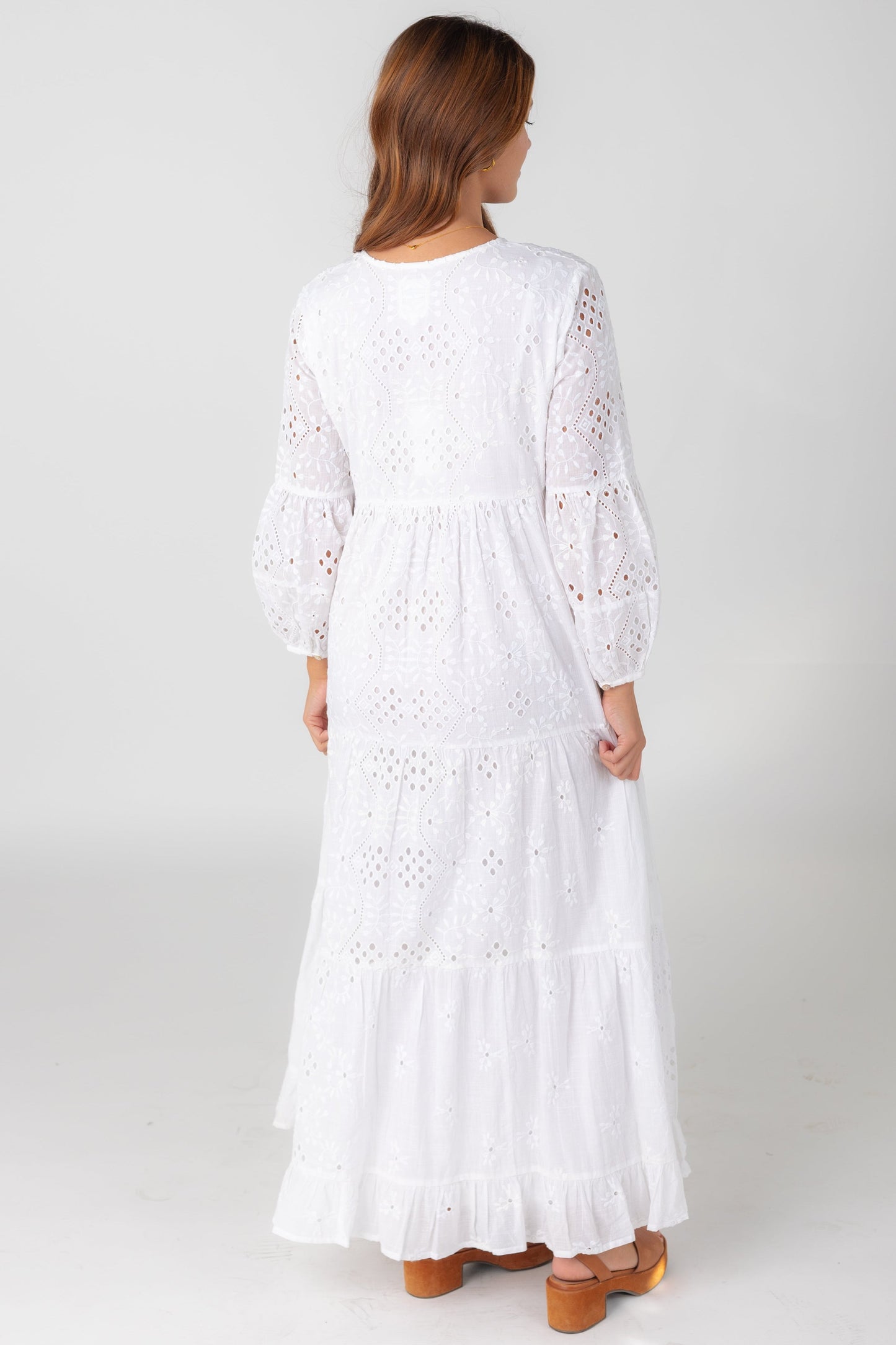 Citrus Nila Eyelet Dress - White WOMEN'S DRESS Citrus