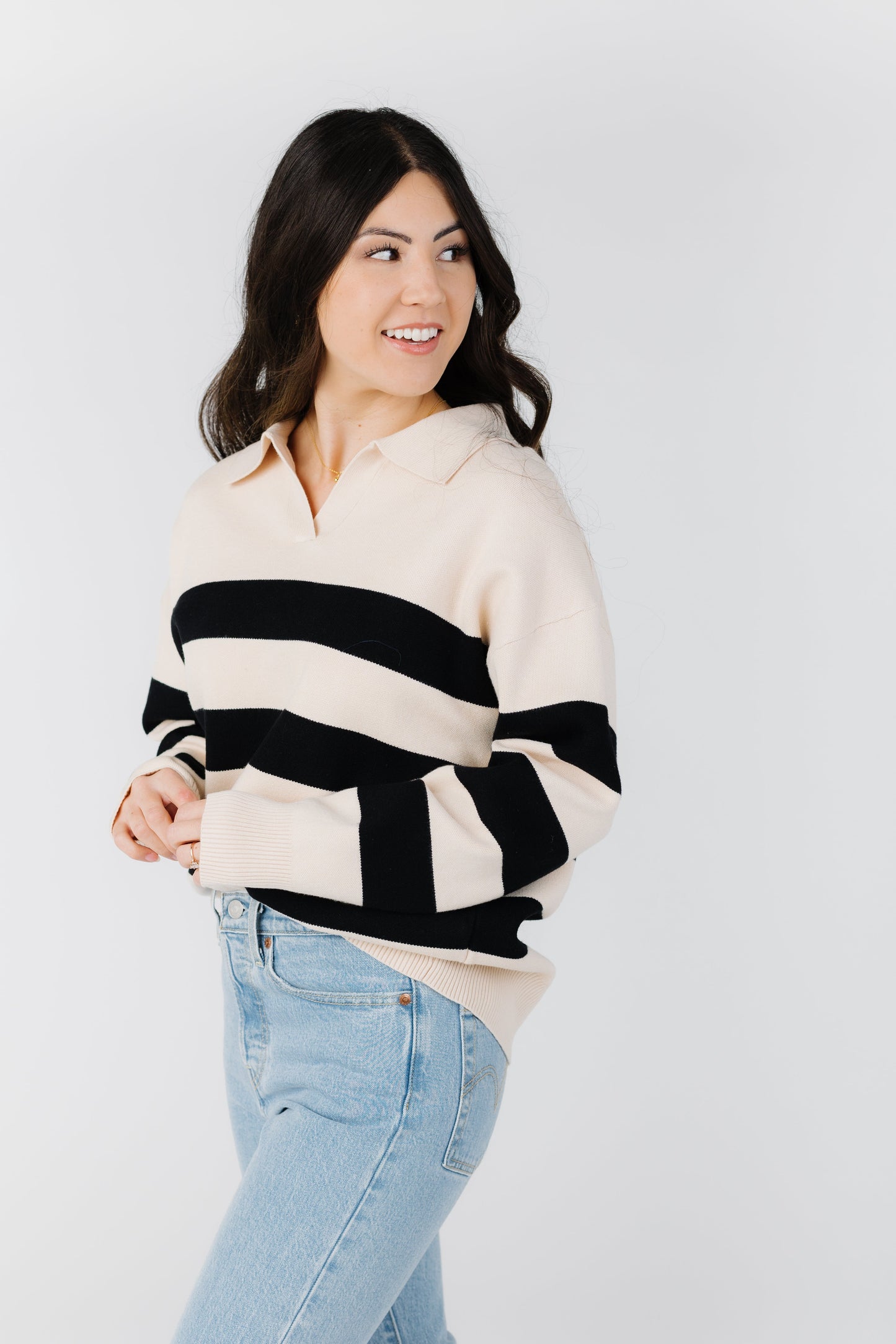 The Trader Collared Sweater WOMEN'S SWEATERS Tea N Rose