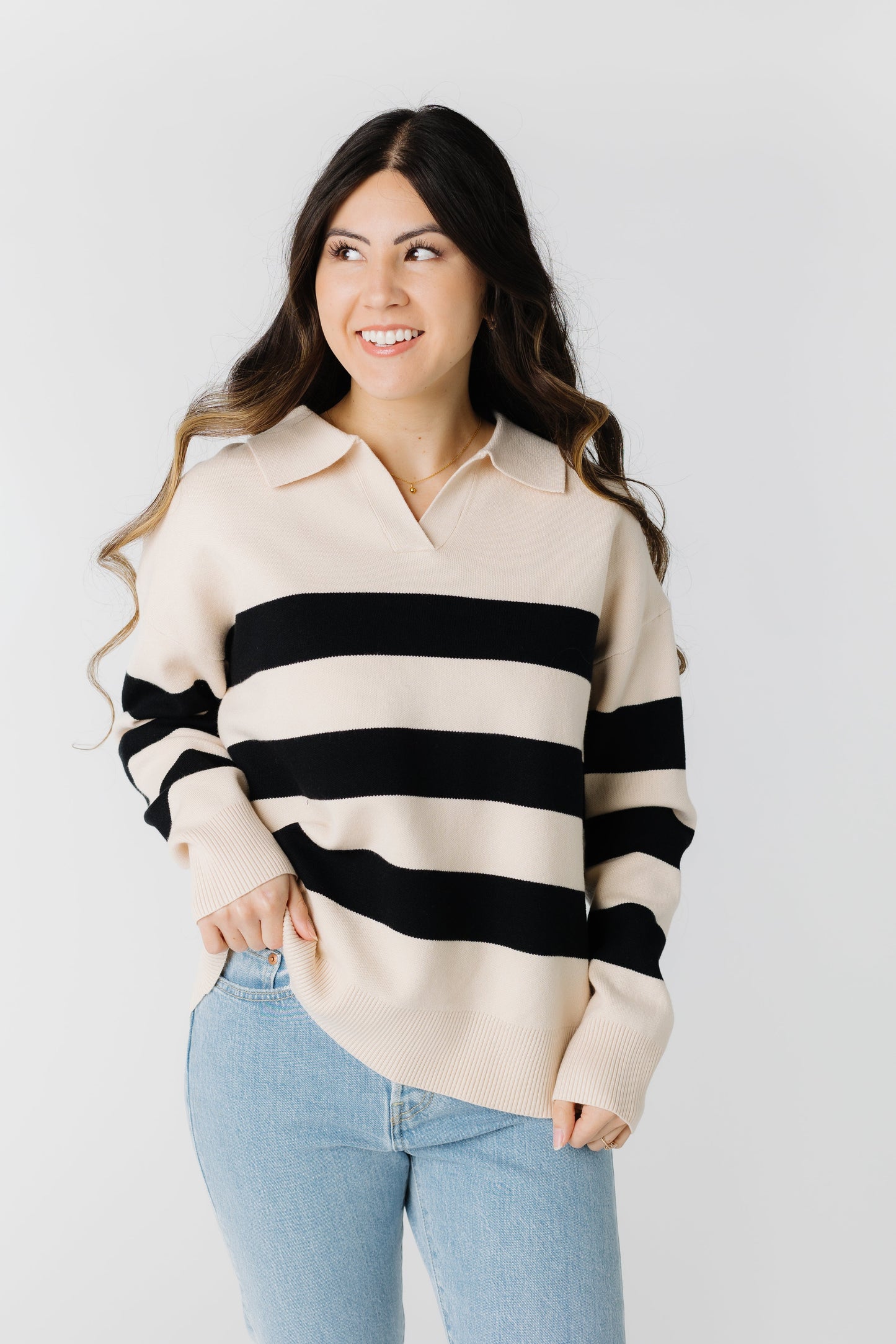 The Trader Collared Sweater WOMEN'S SWEATERS Tea N Rose