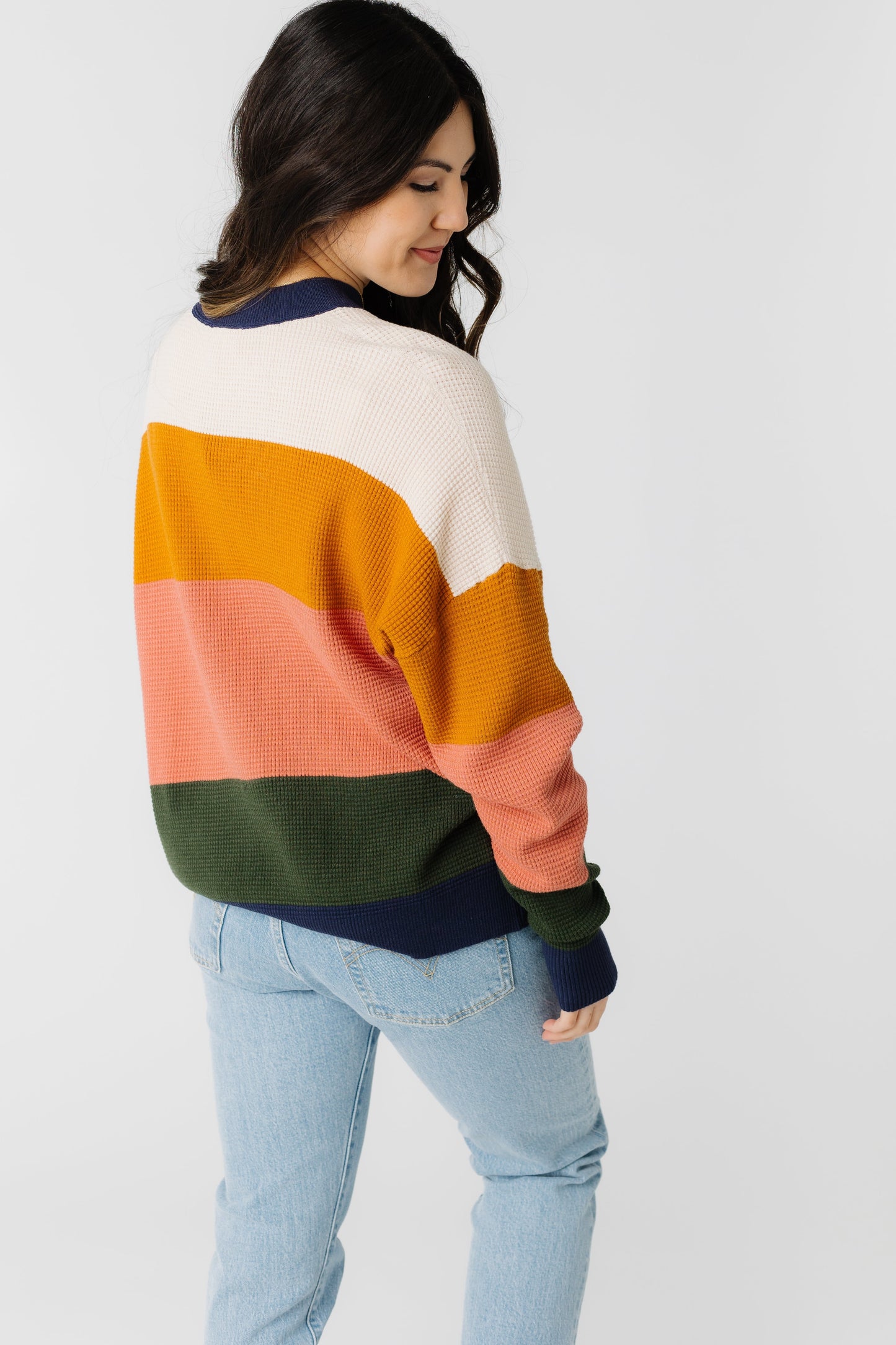 Winter Multi Stripe Sweater WOMEN'S SWEATERS Tea N Rose