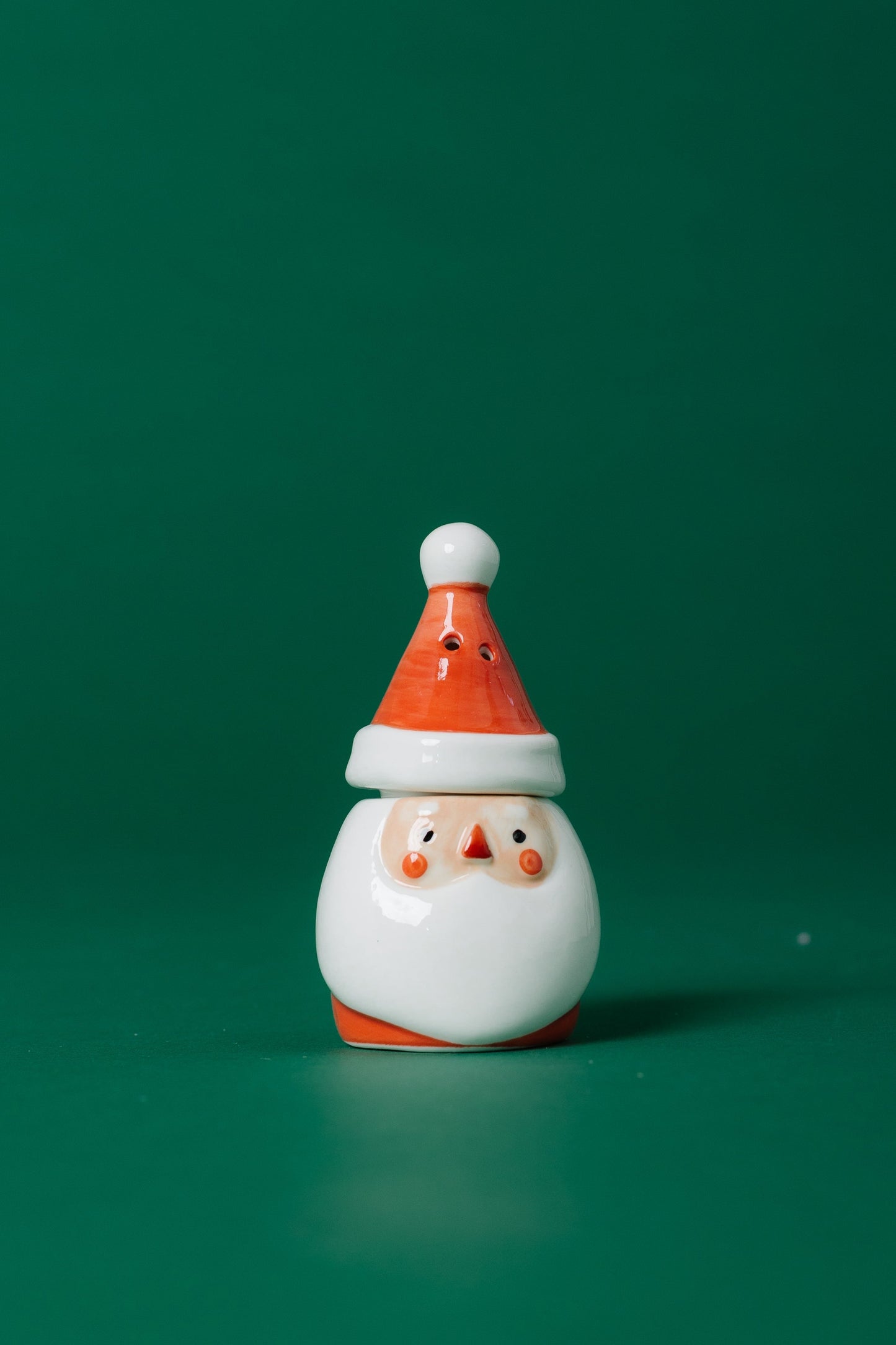 Santa Salt & Pepper Shaker CHRISTMAS HOME DECOR Creative Co-Op Multi 4'12"H