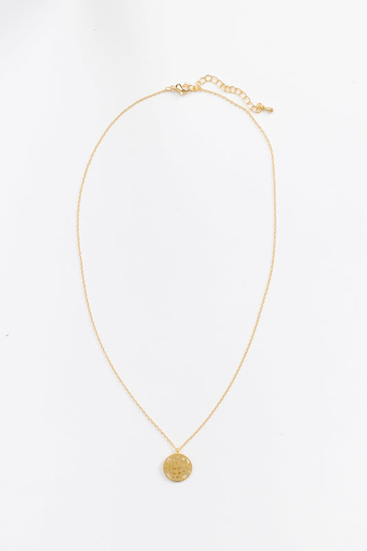 Cove Daisy Garden Necklace WOMEN'S NECKLACE Cove Accessories Gold 16"