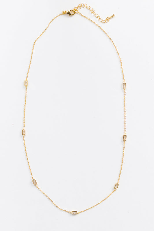 Cove Princess Shapes Necklace WOMEN'S NECKLACE Cove Accessories Gold 16"