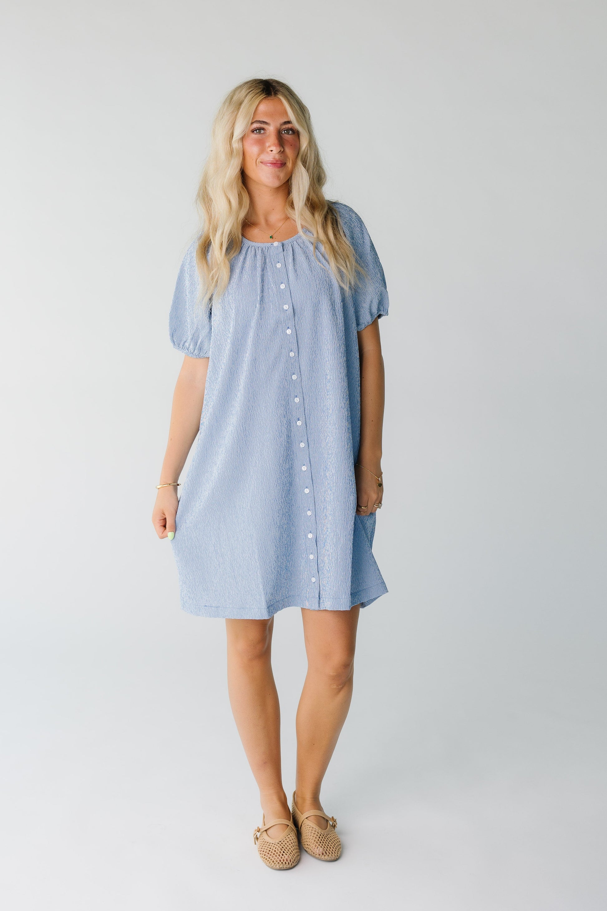 Brass & Roe Bree Textured Knee Dress WOMEN'S DRESS brass & roe