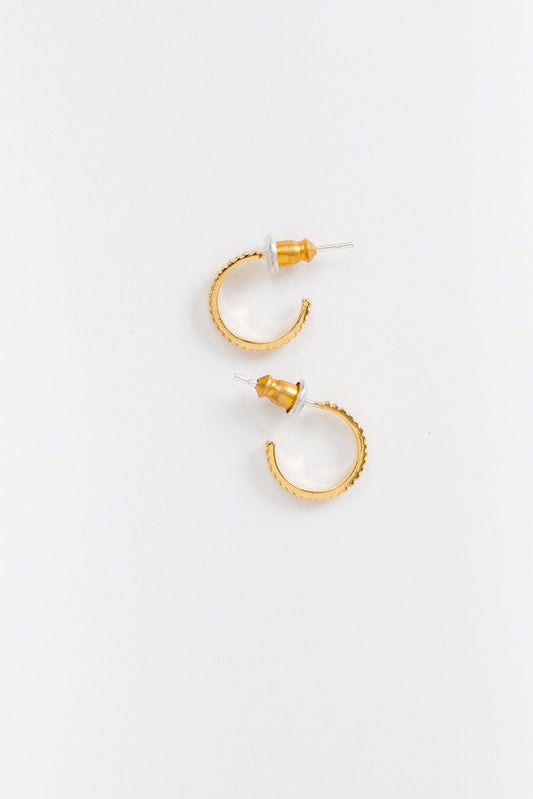 Cove Noah Hoops WOMEN'S EARINGS Cove Accessories Gold OS