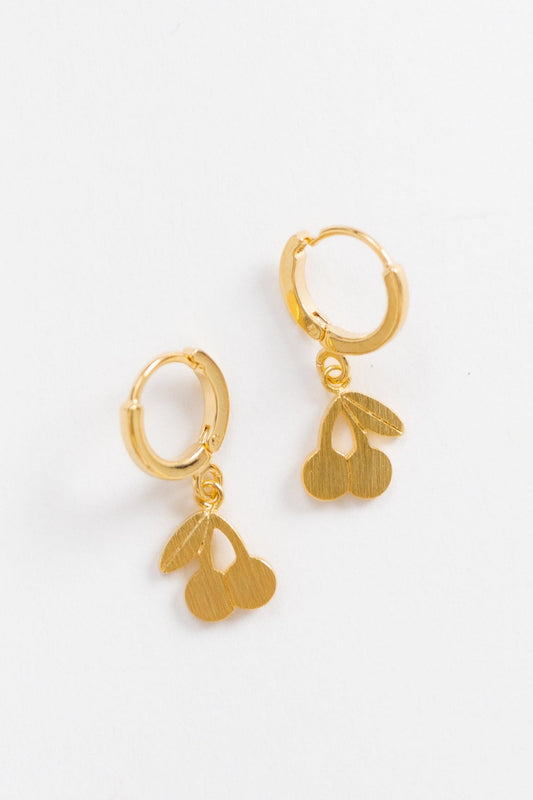 Cove Cherry Huggies WOMEN'S EARINGS Cove Accessories