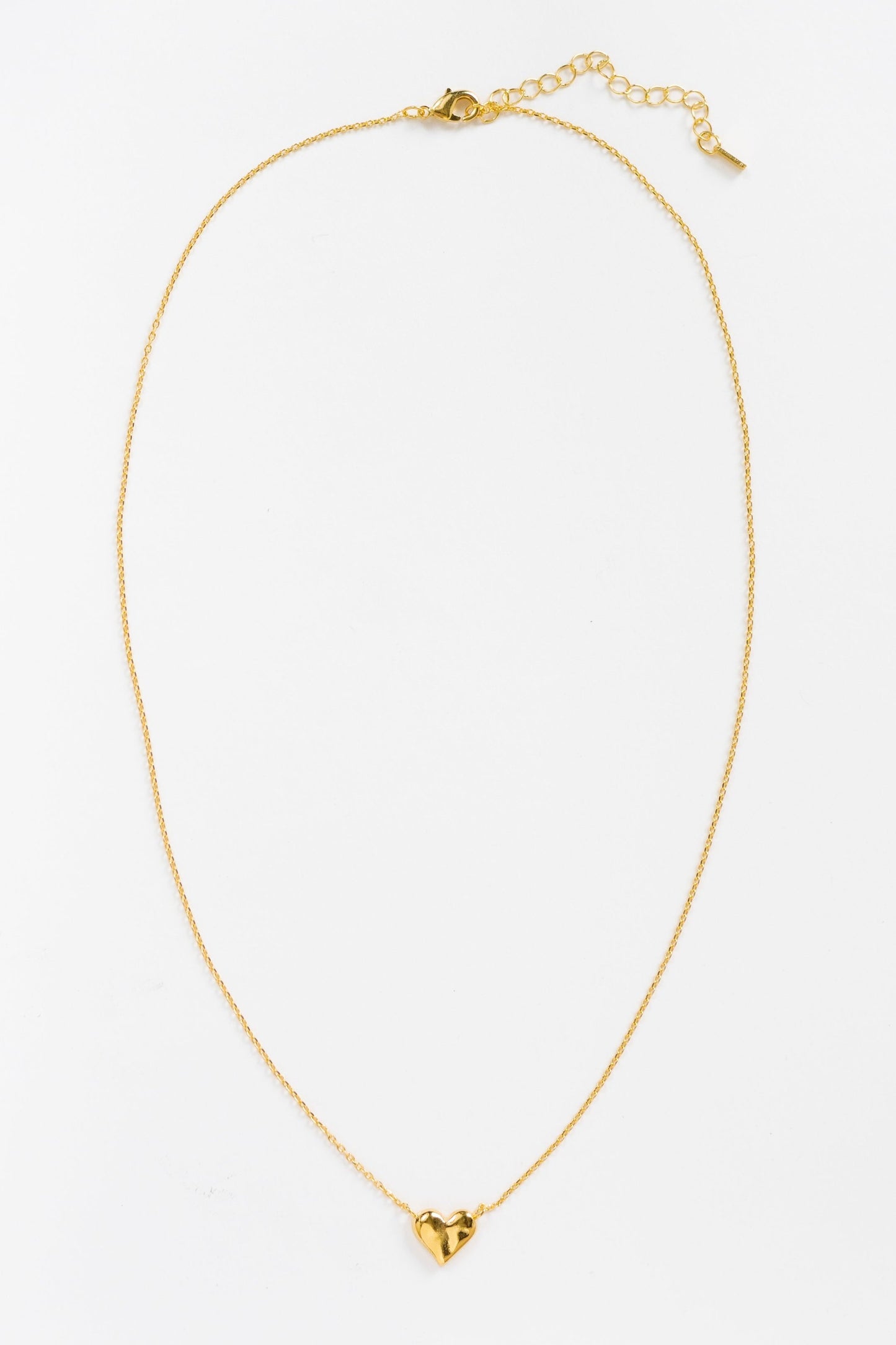 Cove Love Heart Necklace WOMEN'S NECKLACE Cove Accessories Gold 16"