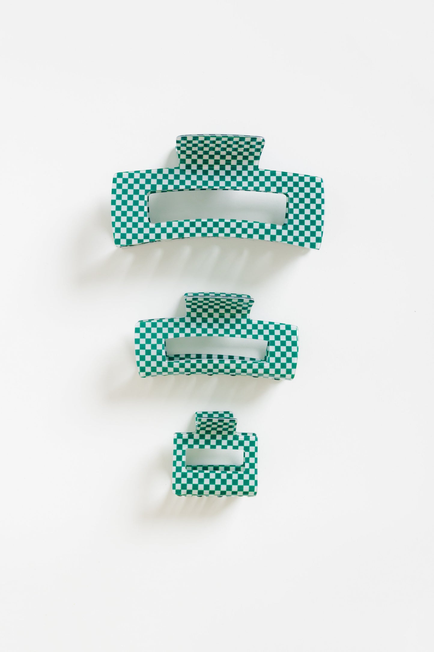 Cove Everly Checker Hair Claw WOMEN'S HAIR ACCESSORY Cove Accessories