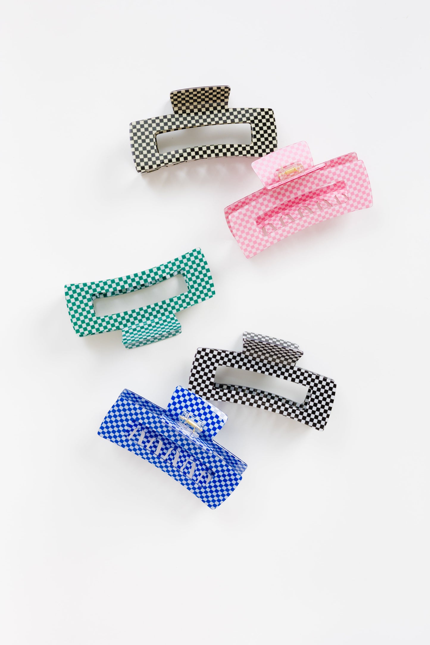 Cove Everly Checker Hair Claw WOMEN'S HAIR ACCESSORY Cove Accessories