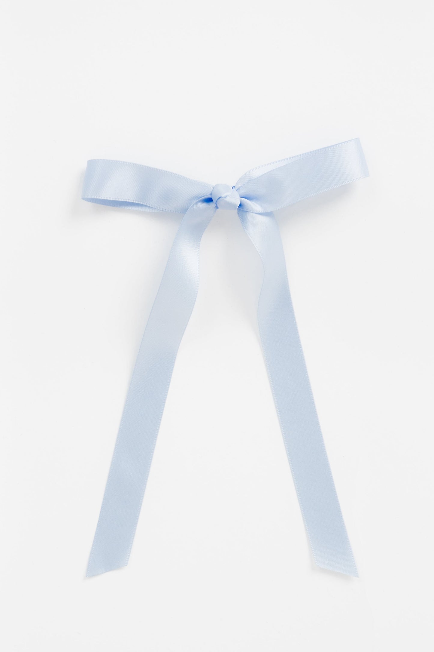 Satin Hair Bow WOMEN'S HAIR ACCESSORY Cove Accessories Baby Blue 5 1/2" wide x 8" long