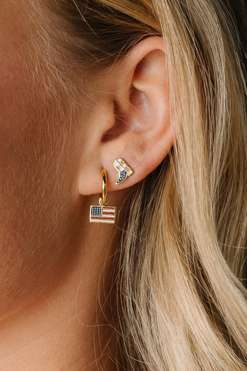 Cove Freedom Cowboy Boot Stud Earrings WOMEN'S EARINGS Cove Accessories
