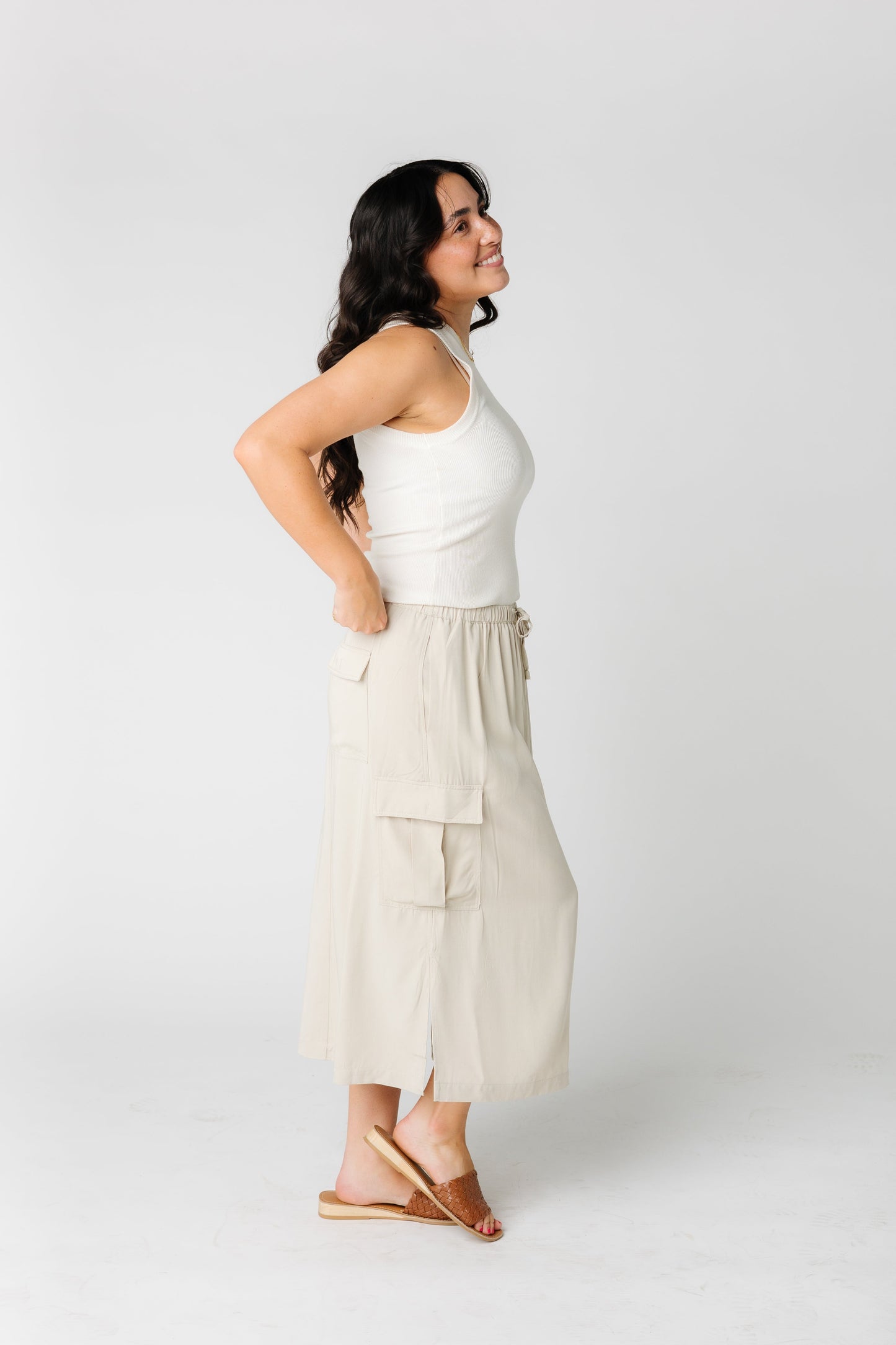 Cargo Midi Skirt Women's Skirt Set Wishlist 
