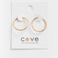 Cove Everyday Hoops WOMEN'S EARINGS Cove Accessories Gold .79" Rnd 
