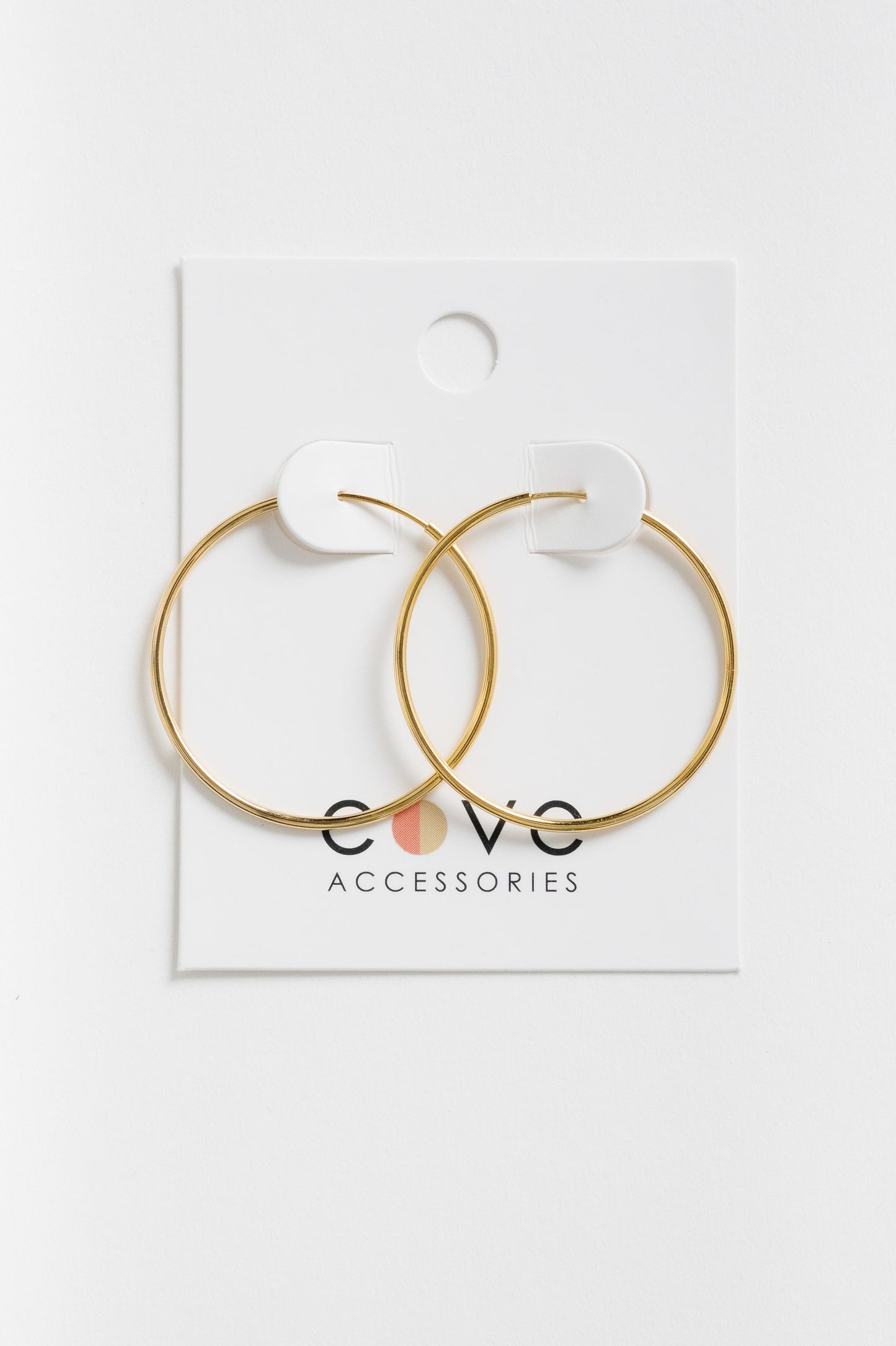 Cove Everyday Hoops WOMEN'S EARINGS Cove Accessories Gold 1.18" Rnd 