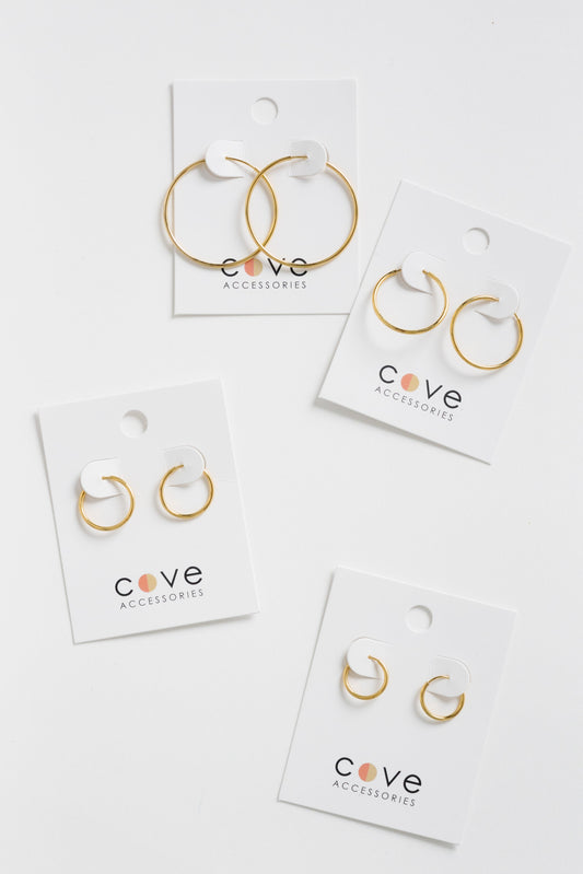 Cove Everyday Hoops WOMEN'S EARINGS Cove Accessories