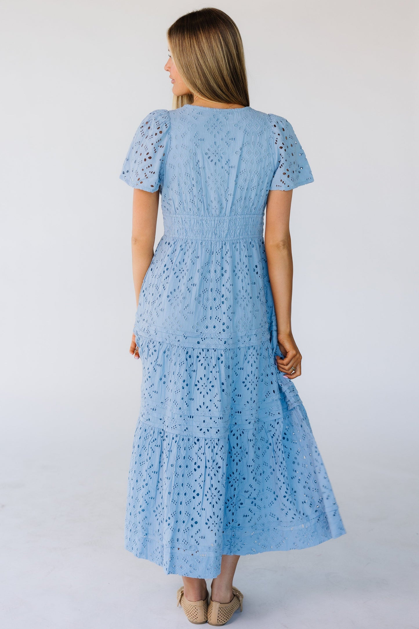 Citrus The Shae Spring Eyelet Dress - Light Blue WOMEN'S DRESS Citrus