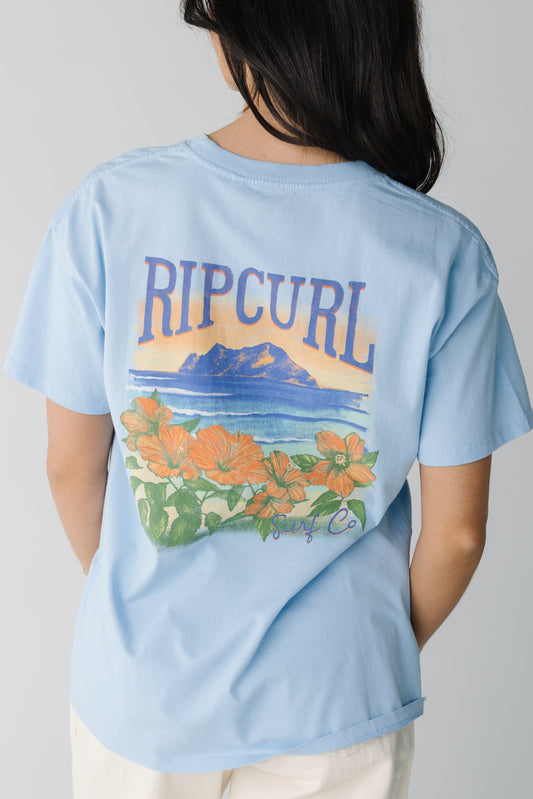 Rip Curl La Joya Relaxed Tee in mid blue