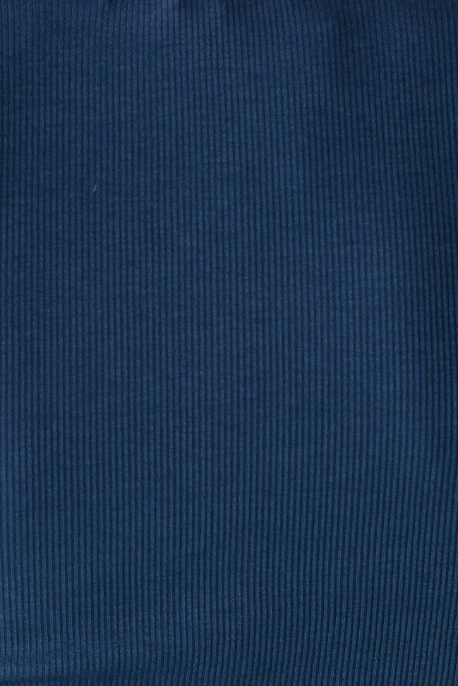 Navy ribbed fabric swatch