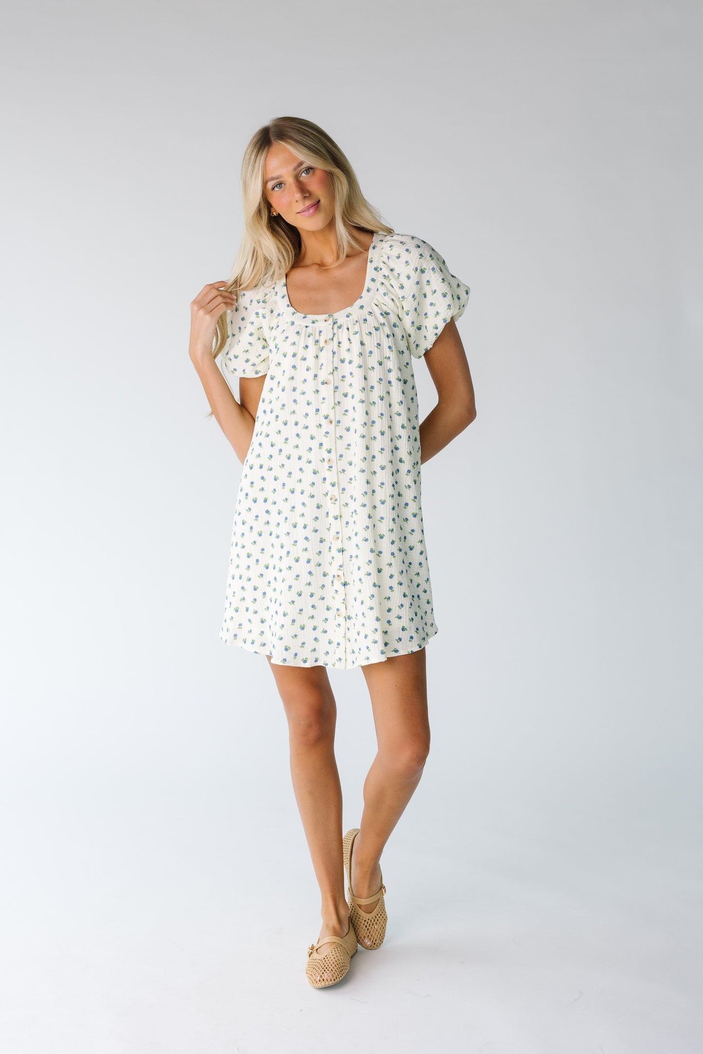Brass & Roe Ellie Gauze Print Dress WOMEN'S DRESS brass & roe