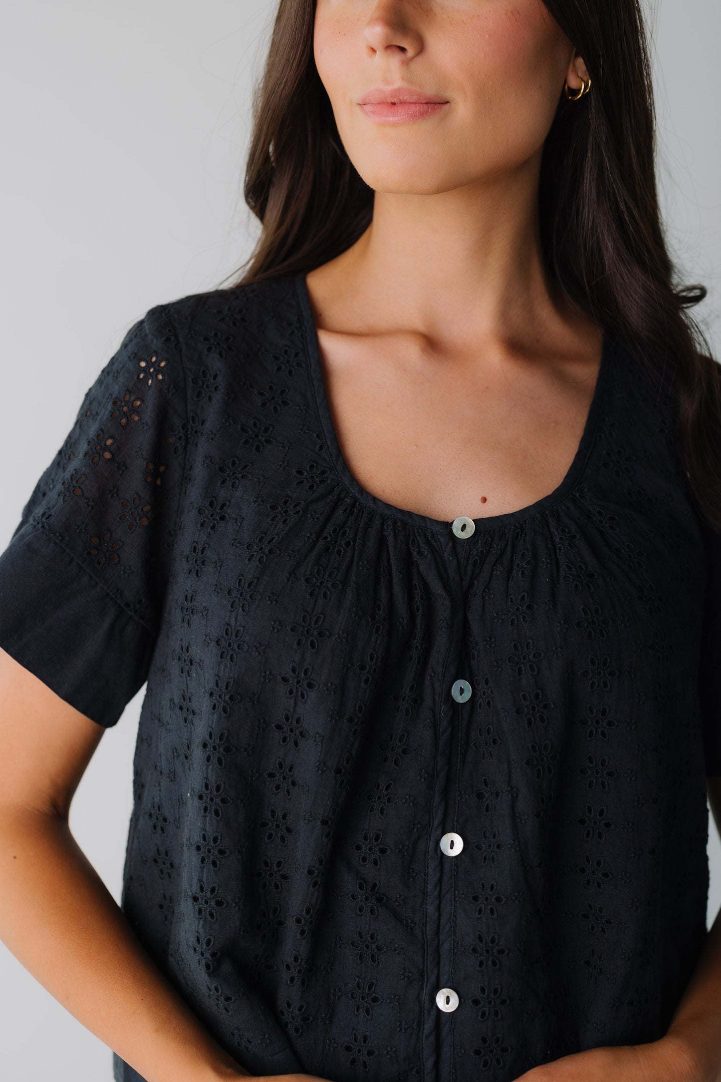 Forever Eyelet Top WOMEN'S TOP In February