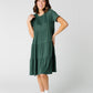 Brass & Roe Summer Ribbed Tiered Dress - Spring 2024 WOMEN'S DRESS Called to Surf Dusty Sage XS 