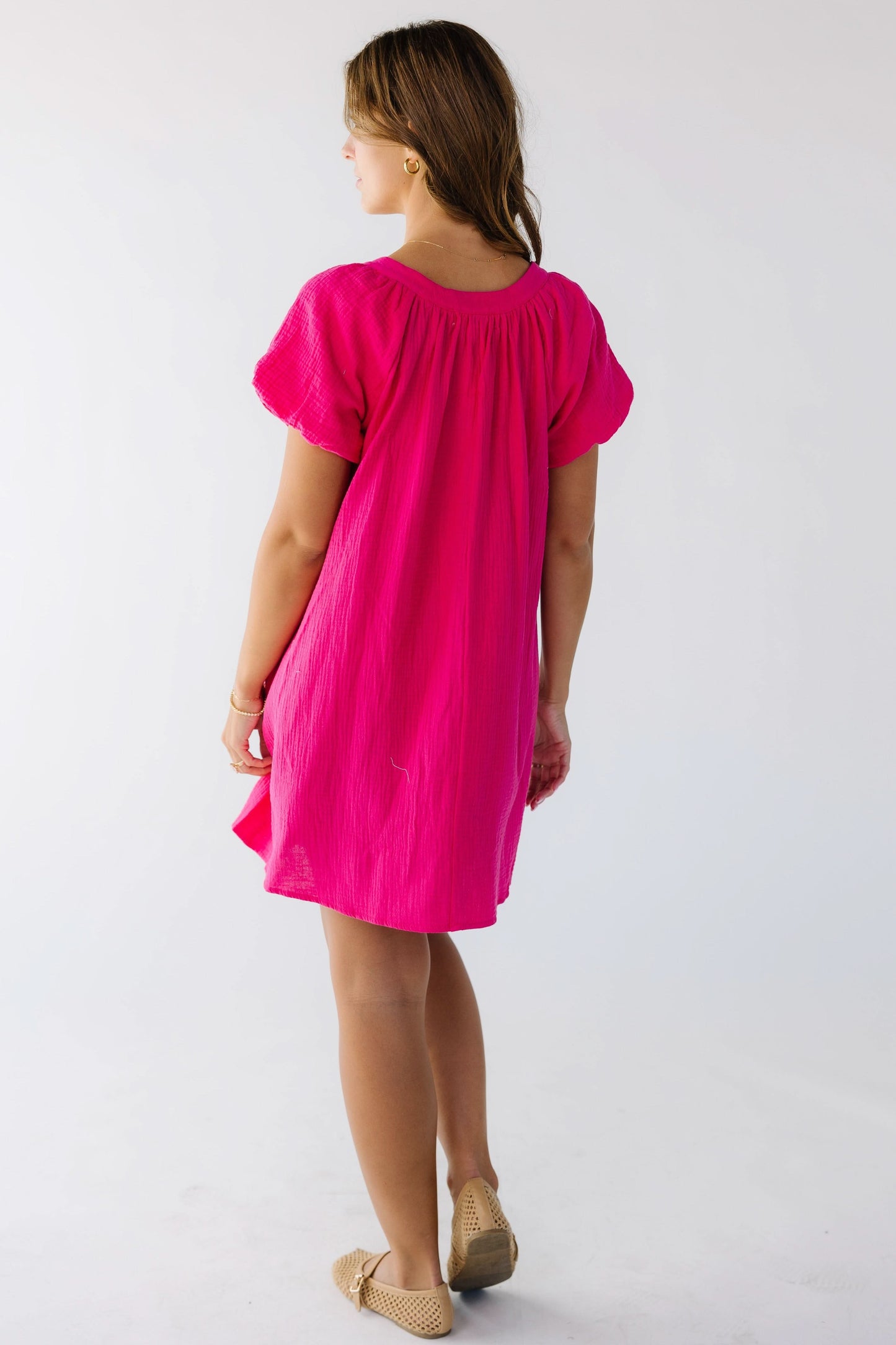 Brass & Roe Ellie Gauze Knee Dress WOMEN'S DRESS brass & roe