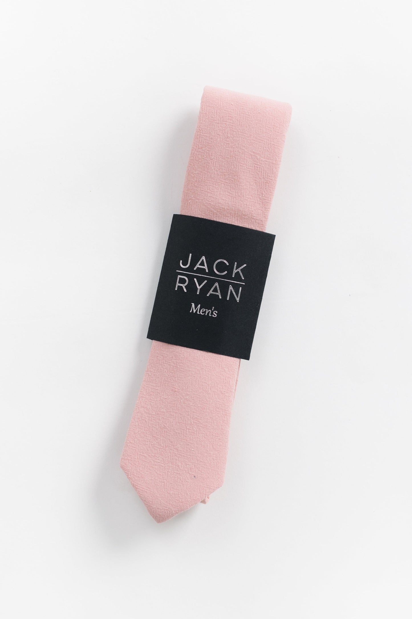 Jack Ryan Solid Collection MEN'S TIE JACK RYAN Pink 58"L x 2.25"W