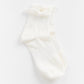 Cove Ruffle Quarter Sock WOMEN'S SOCKS Cove Accessories White OS 