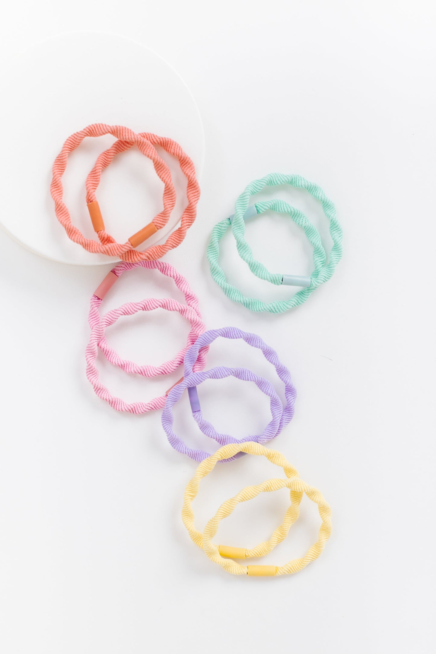 Cove Twisted Hair Elastic WOMEN'S HAIR ACCESSORY Cove Accessories Pastel OS