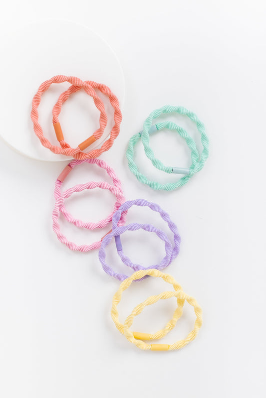 Cove Twisted Hair Elastic WOMEN'S HAIR ACCESSORY Cove Accessories Pastel OS
