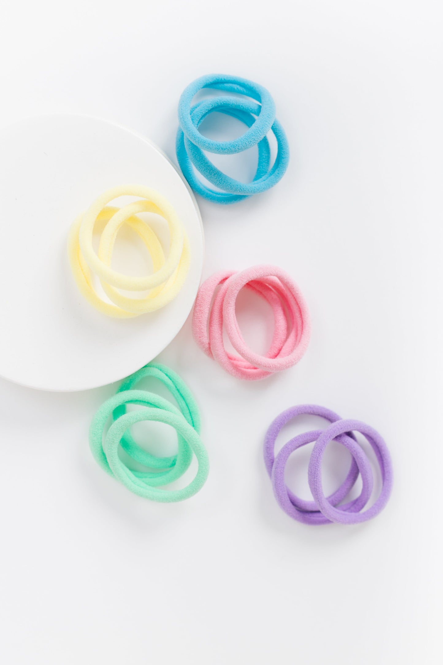 Cove Hair Ties - Set of 10 WOMEN'S HAIR ACCESSORY Cove Accessories Pastel OS 