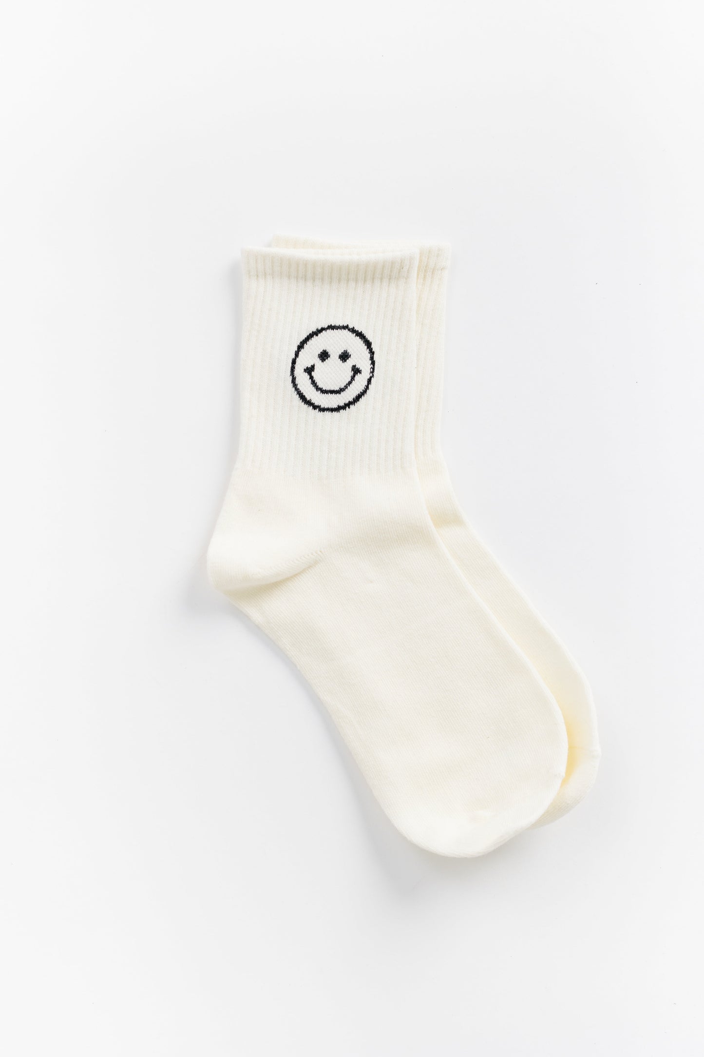 Cove Just Be Happy Socks WOMEN'S SOCKS Cove Accessories Ivory OS