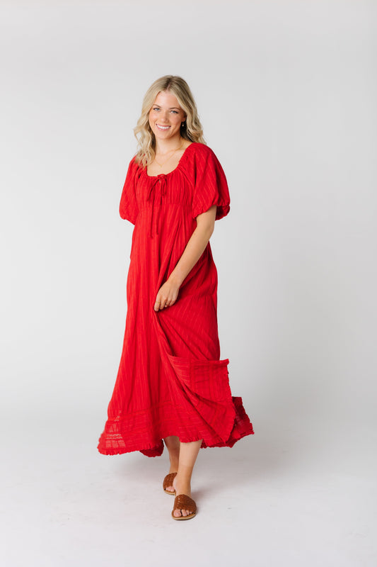 Citrus- The Lyon Dress WOMEN'S DRESS Citrus Red XS 