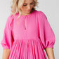 Citrus- Poppin Pink Gauze Dress WOMEN'S DRESS Citrus 