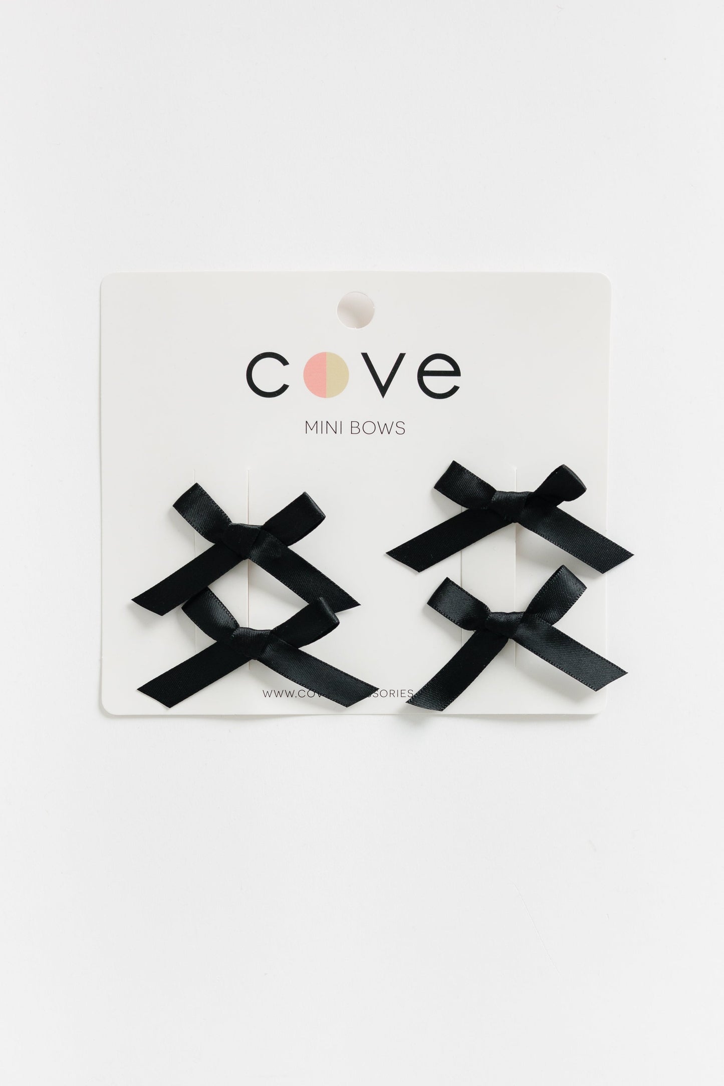 Cove Mini Hair Bows (4) WOMEN'S HAIR ACCESSORY Cove Accessories Black OS