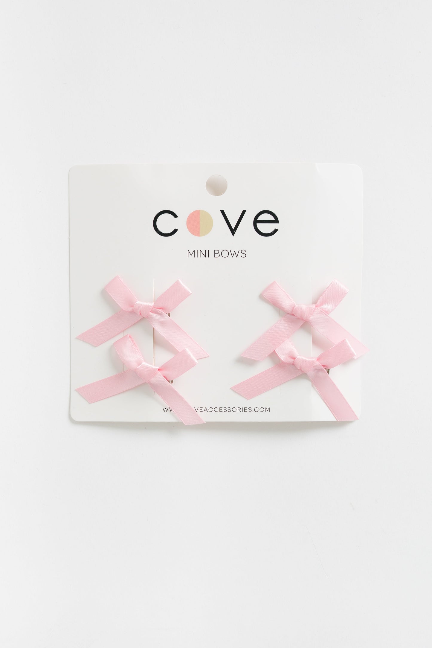Cove Mini Hair Bows (4) WOMEN'S HAIR ACCESSORY Cove Accessories Pink OS